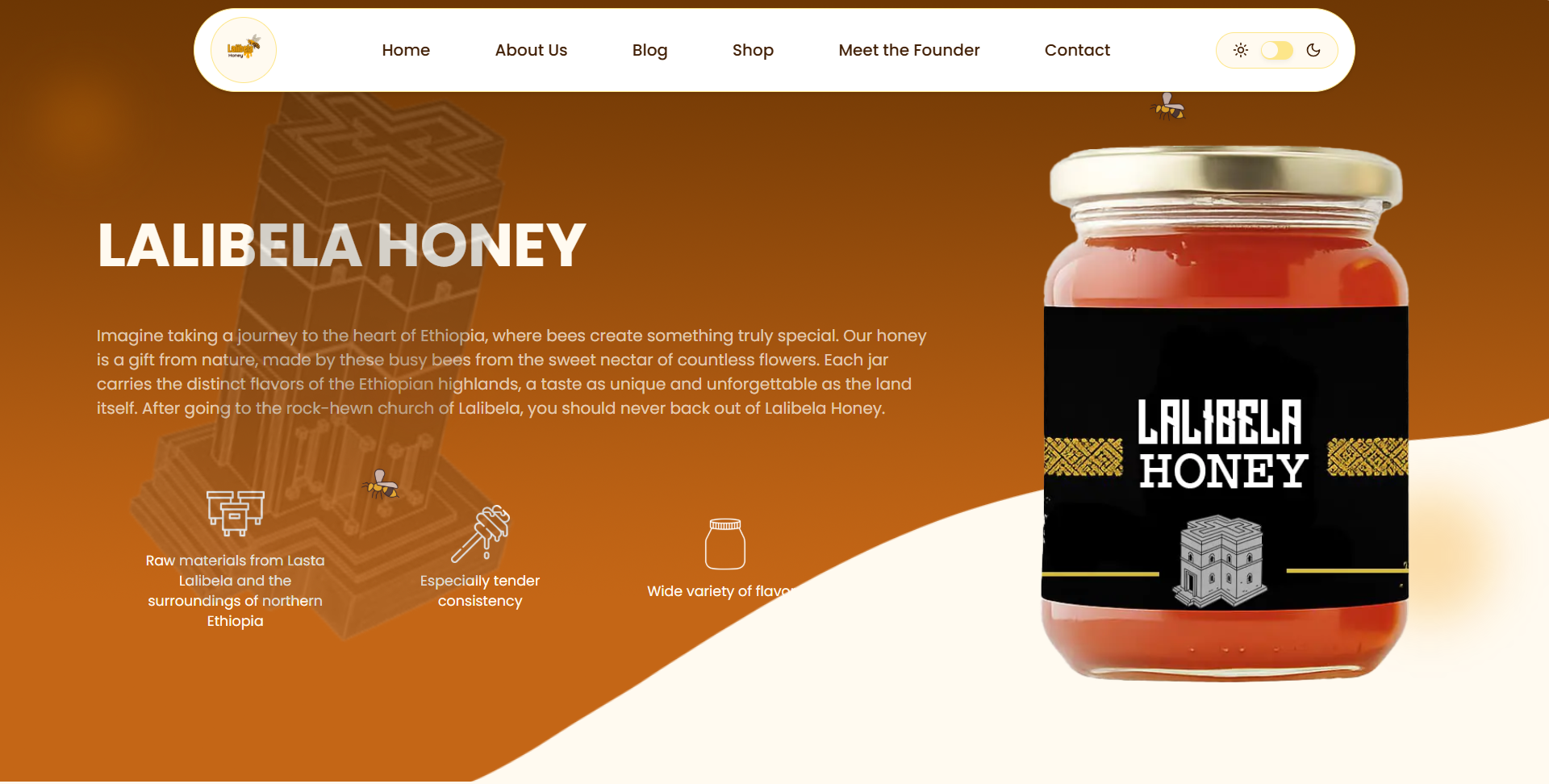 Lalibela Honey - Pure Ethiopian Highland Honey
